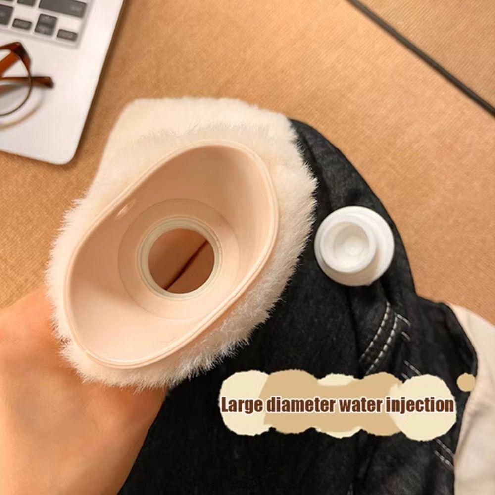 Cute Hot Water Bottles Lamb Pattern Hand Warmers Kawaii Water-filling Bottle  Female