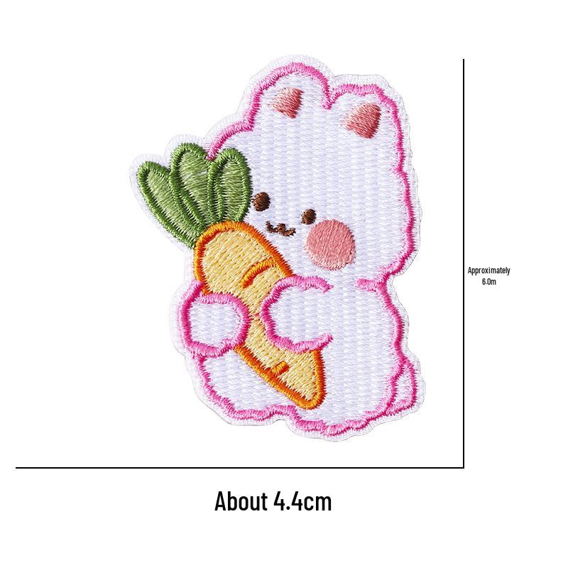 Self-Adhesive Embroidery Cartoon Patch Stickers for Clothes and DIY Journals