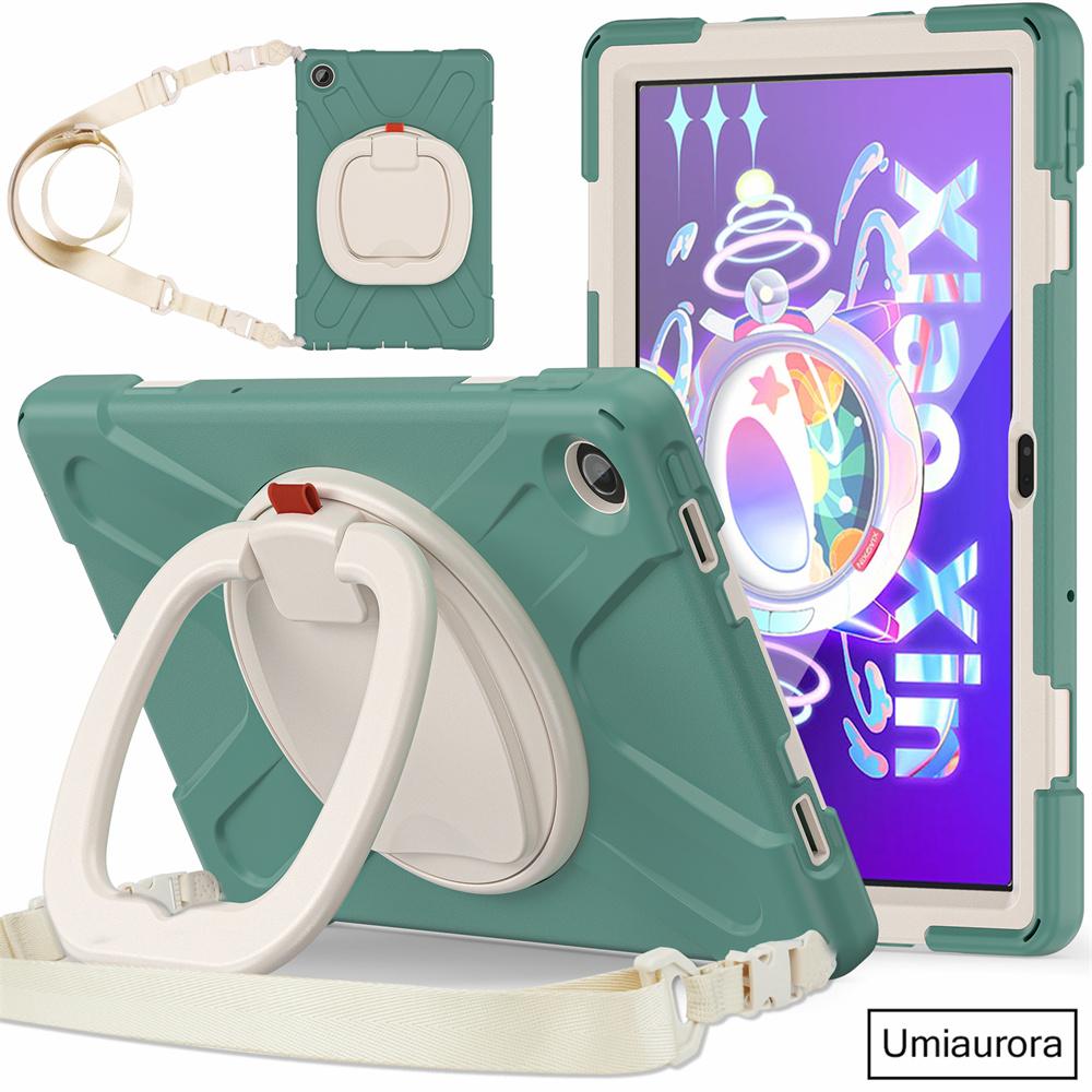 For Lenovo Tab M10 Plus TB-X606F 10.6 TB128FU 3rd 10.1 Inch TB328FU TB-X306F Shockproof Tablet Case Hand Ring Stand Rugged Funda