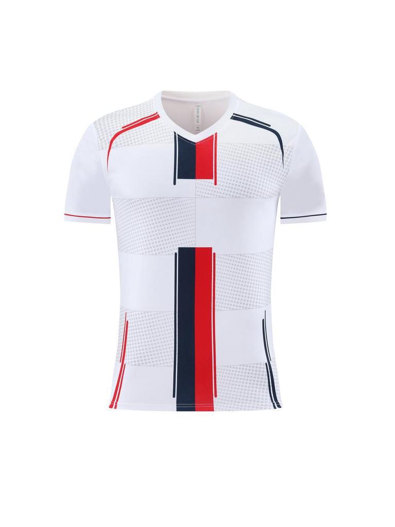 Custom Quick-Dry Polyester Football Jersey Short Sleeve Team Kit with Logo