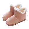 Japanese Style Coral Fleece High-Top Cotton Plush Heel Shoes - Women's & Men's Couple Snow Boots