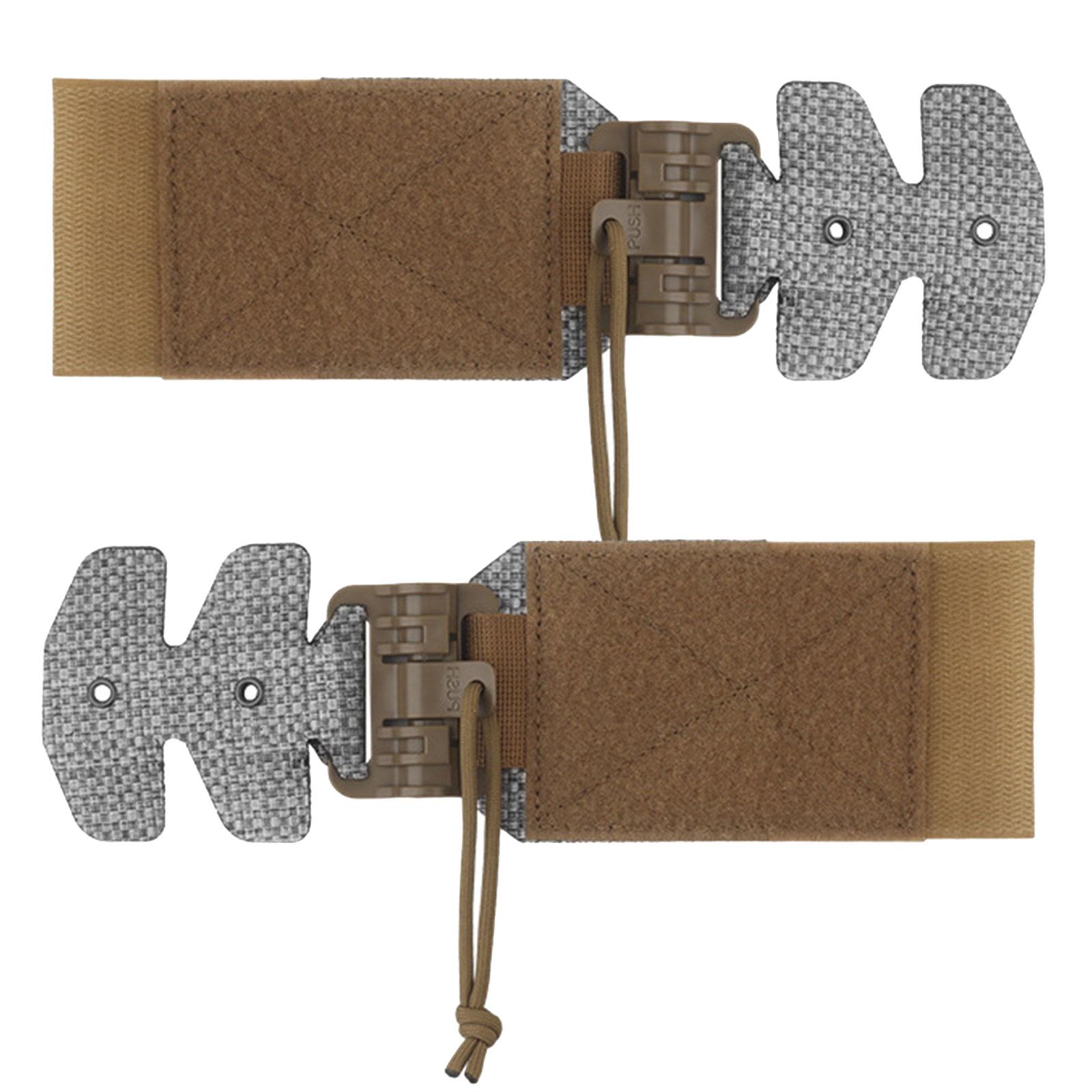 

2Pieces Quick Release Buckle for Hunting Vests Cummerbunds Straps Side Belt Easy to Use Nylon Quick Removal Buckle коричневий