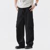 Summer new casual pants boys overalls wide-leg ice silk pants American versatile design long pants tide
