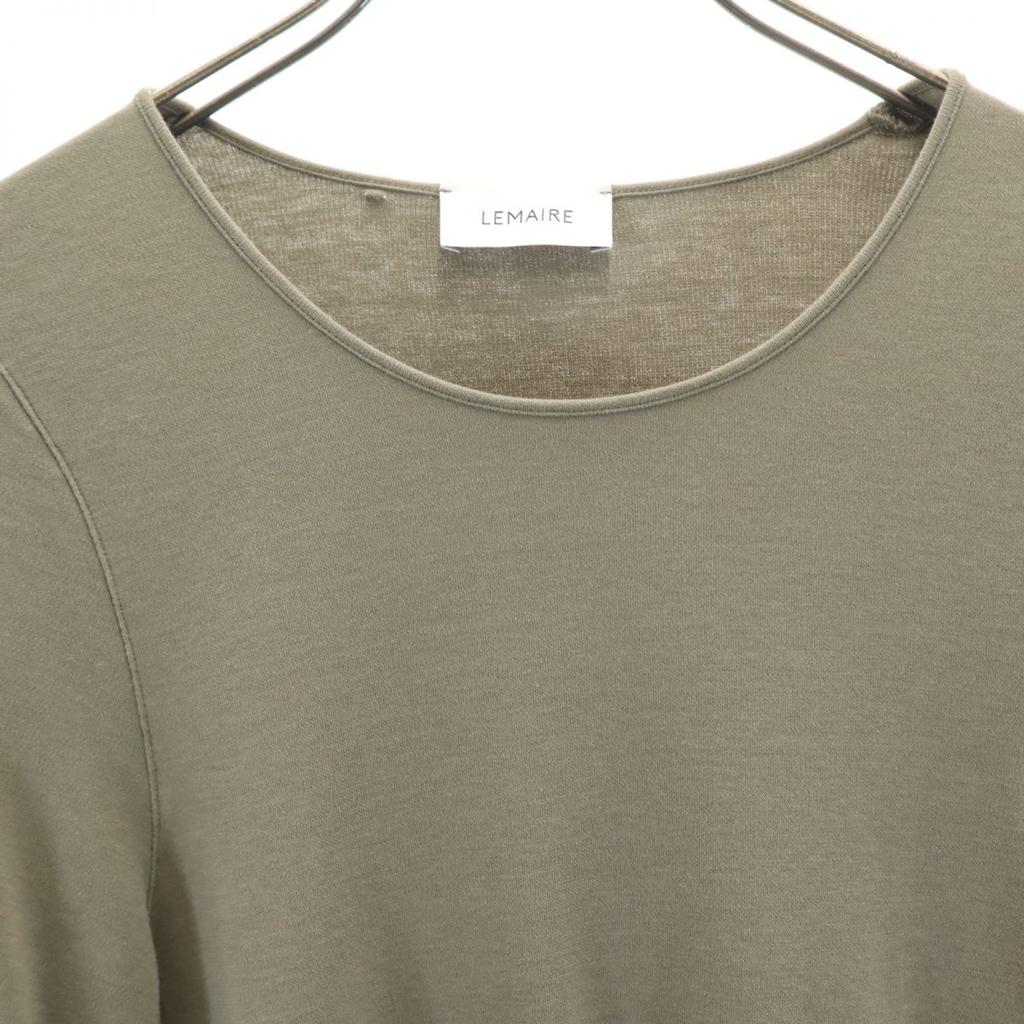 LEMAIRE 7 minutes sleeve Cut S Khaki Men's Used