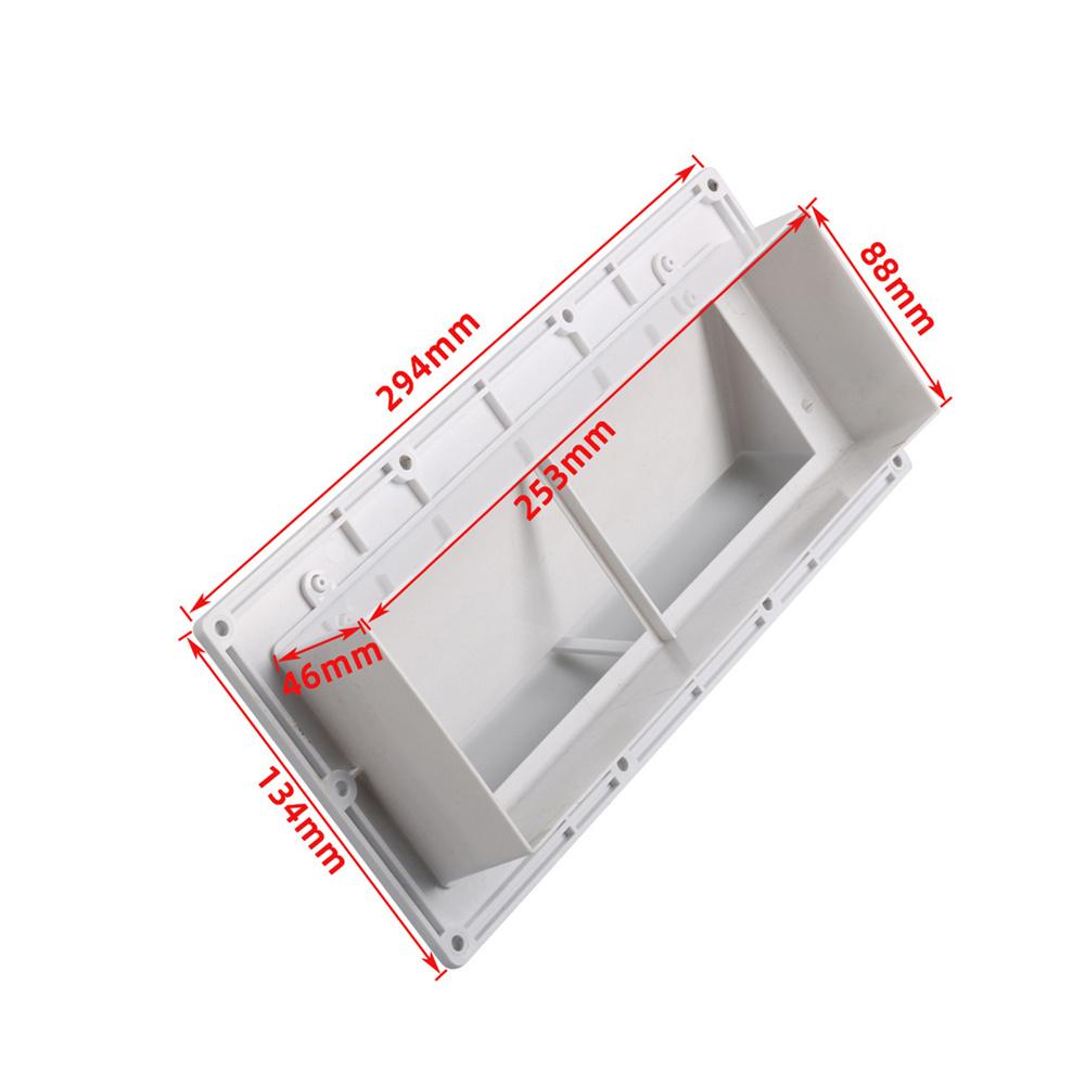 1Pc Range Hood Vent Cover Sidewall Vent With 10pcs Screws For RV Trailer Camper