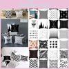 Eco-friendly Geometric Pattern Cushion Cover For Chic Living Room And Sofa Decoration