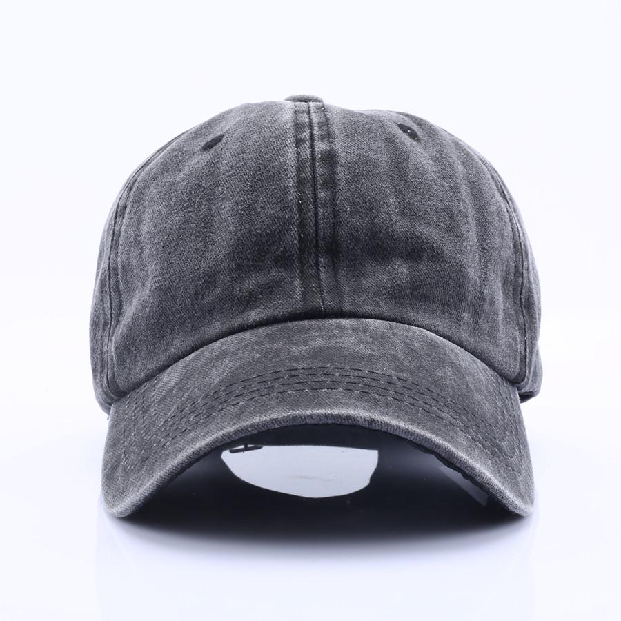 Retro Distressed Washed Unisex Baseball Cap - Soft Brim Sun Protection Hat