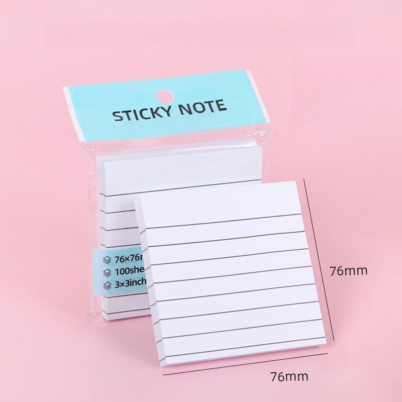 

200/400 шт. Линованные липкие заметки пастельных тонов, линованные стикеры, цветные блоки для заметок с суперлипким слоем 200 pages-E