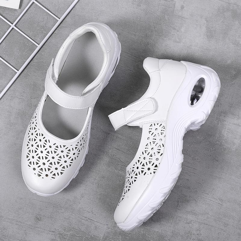Luxury WomenS Shoes WomenS Lightweight Breathable Shoes On Shoes Casual Slip Sneaker WomenS Sandals White 42 Black