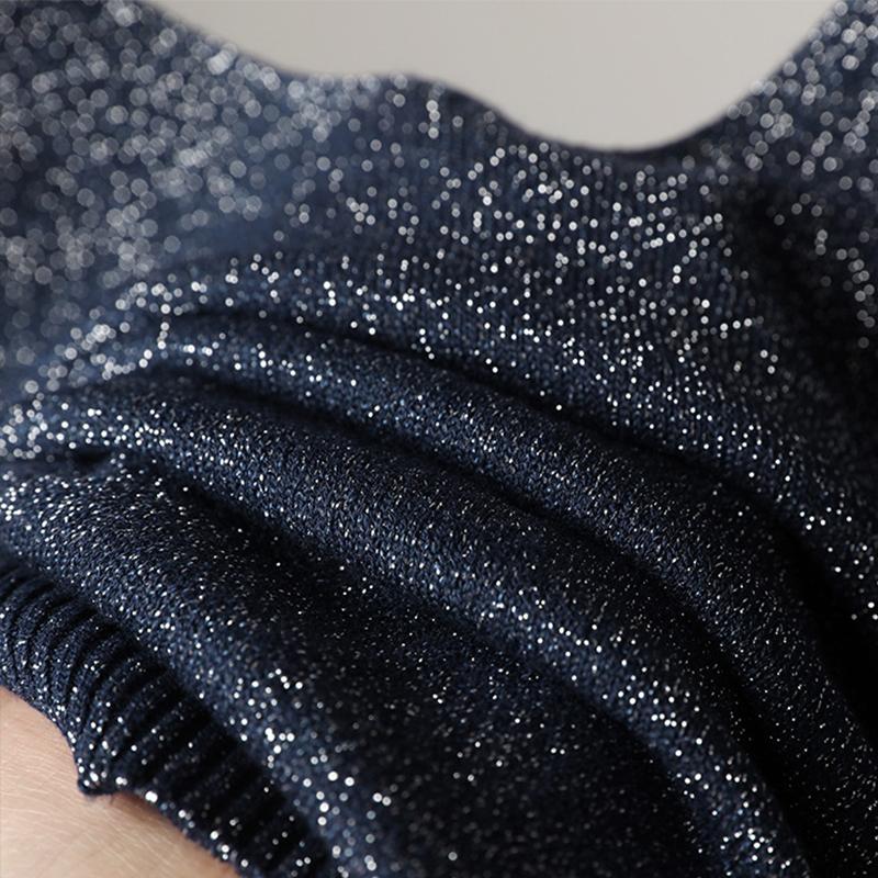 Women's Summer Halter Sexy V-neck Slim Bright Silk Knit Vest Wearing Sleeveless T-shirt Base Top Trend