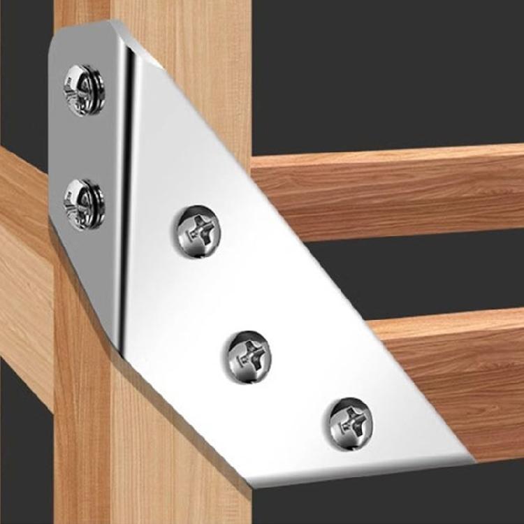 20Pcs Universal Furniture Corner Connectors Stainless Steel Angle Corner Brackets