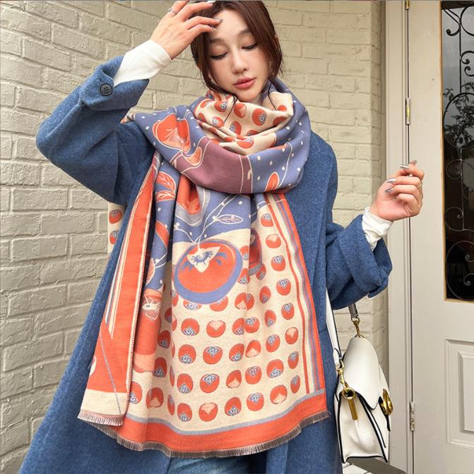 New Arrival Women'S Scarl Thickening Warm Pashmina Cashmere Scarf Female Autumn Winter Soft Scarf Shawl Multipurpose Blanket