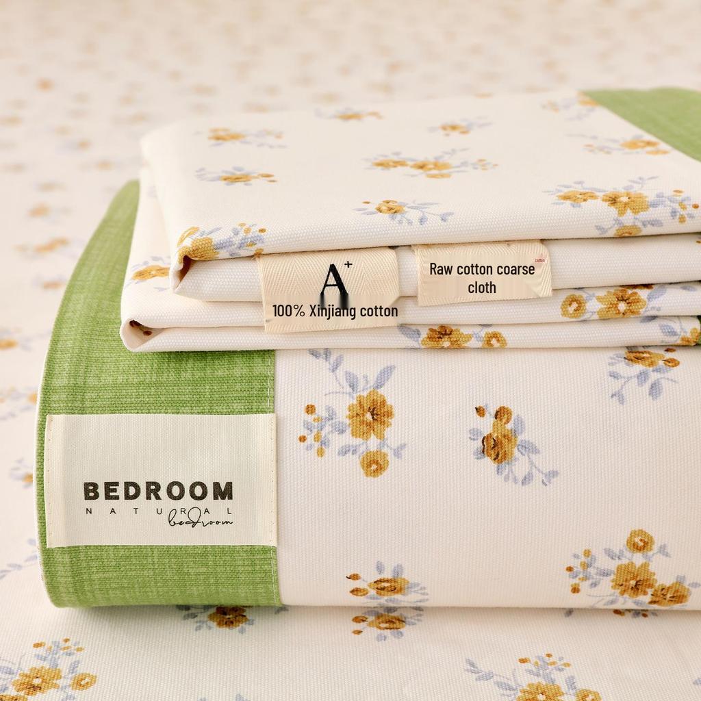 A-Class 100% Cotton Coarse Cloth Soft Bed Sheet for All Seasons