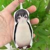 Takamatsu Tomori Penguin Voice Keychain Playful Squawking Sound Plush Pendant Gag Plaything Novelty Bag Charm Student Present
