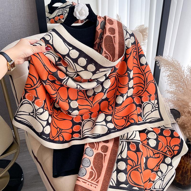 Geometric Scarf, High-End Shawl, Age-Reducing Scarf, Students Go Out With Warm Women