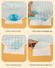 Large Combed Cotton Incontinence Pad - Waterproof, Breathable, Non-Slip with Fixing Straps, Washable Full Bed Sheet Tatami