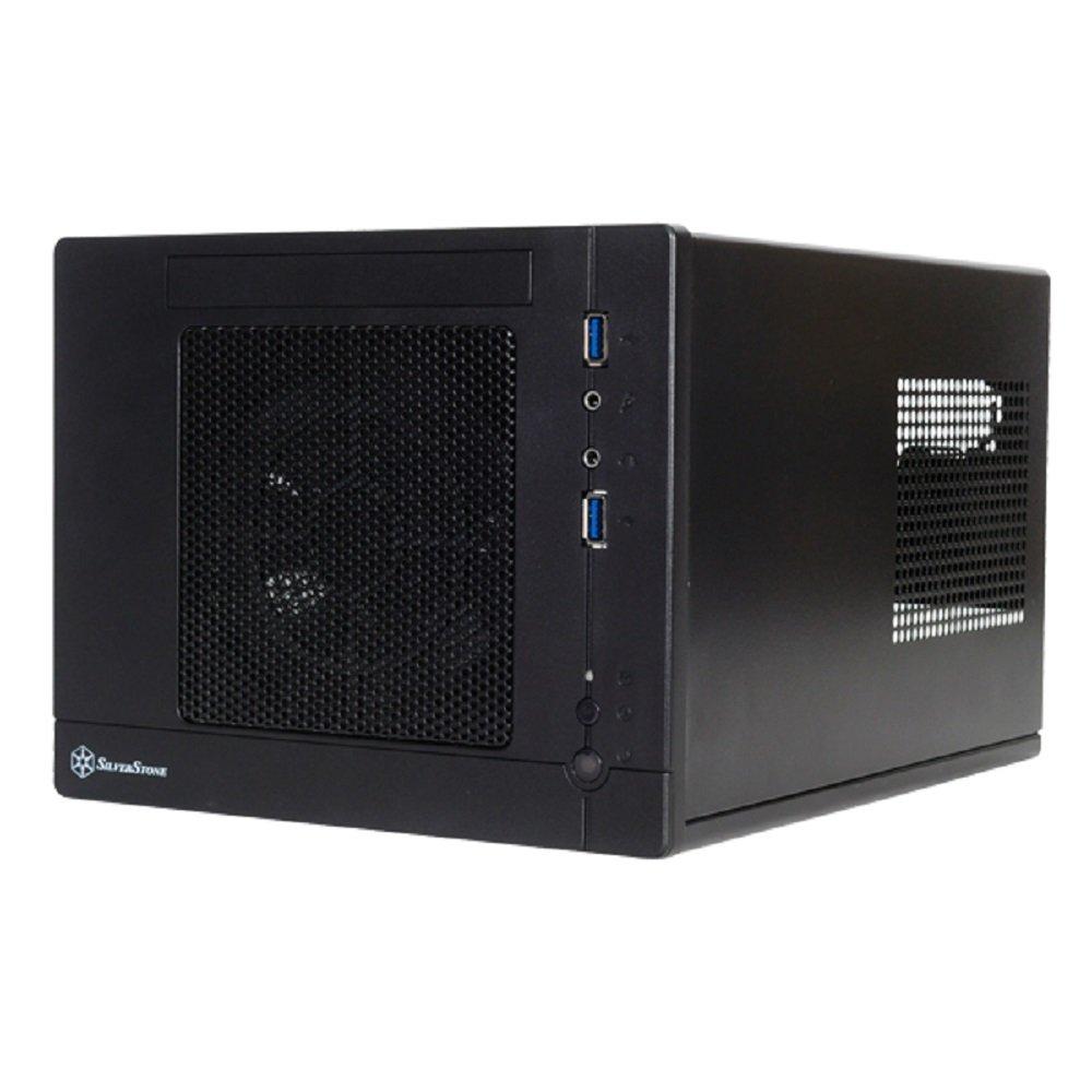 Silver Stone Mini-ITX Case, Full Black, SST-SG05BB-LiteB