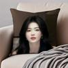 Fashion and elegant Chinese actress BBai Lu Cushion Cover Pillowcase Antidustmite Invisible Zipper Short Plush Sofa Cushion
