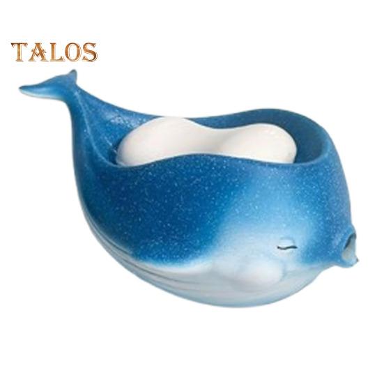 

Самоосушающаяся мыльница в форме кита, легко моется, многоразовая мыльница для душа, украшение для ванной комнаты A