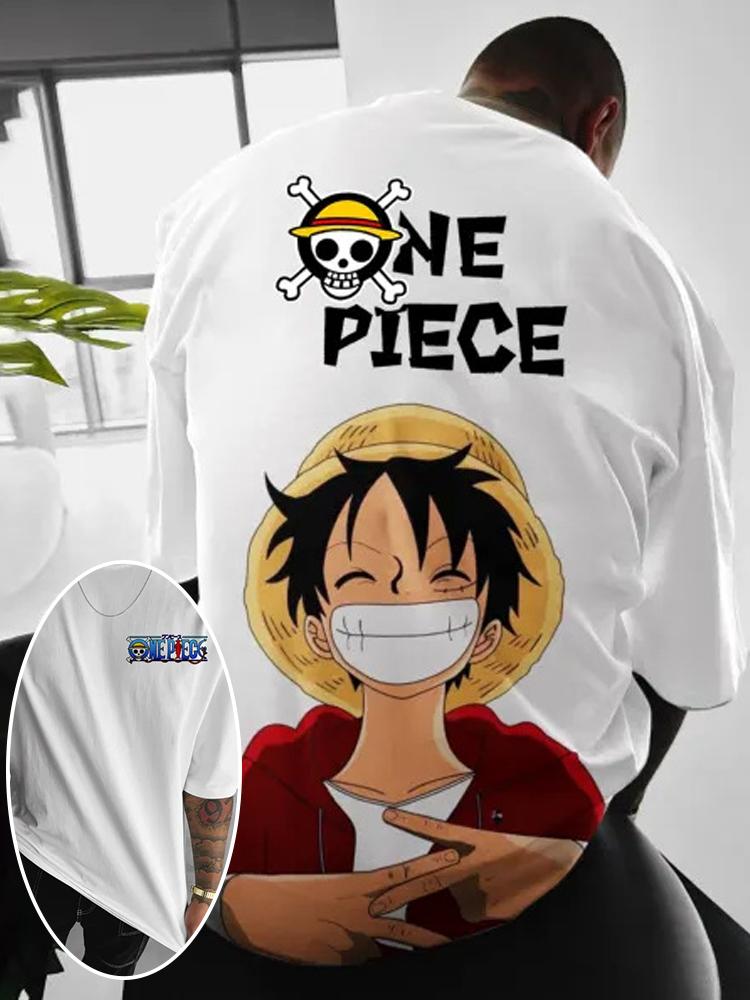 24/25 Latest Hot Selling Summer Y2K Anime Cartoon One Piece Luffy 3D Printed Adult and Children's T-shirt Comfortable Top