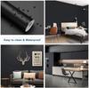 Waterpoof Matte Wallpaper White Black Vinyl Self-Adhesive Stickers for Wall Furniture Livingroom Contact Paper Home Decor