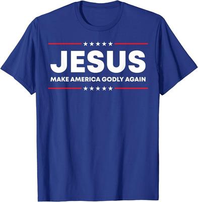 Jesus Make America Godly Again Patriotic Christian Faith USA T-Shirt Unisex T-Shirt
