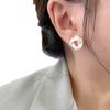 Korean Gold And Silver Two-Color Geometric Triangular Stud Earrings Female Niche Design Sweet And Cool Style Versatile Accessories