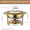 Stainless Steel Electric Buffet Stove with Hydraulic Flip Cover for Heat Preservation