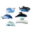 Whale Dolphin Hair Clip Blue Sea Creature Animal Hair Claw Creative   Girl