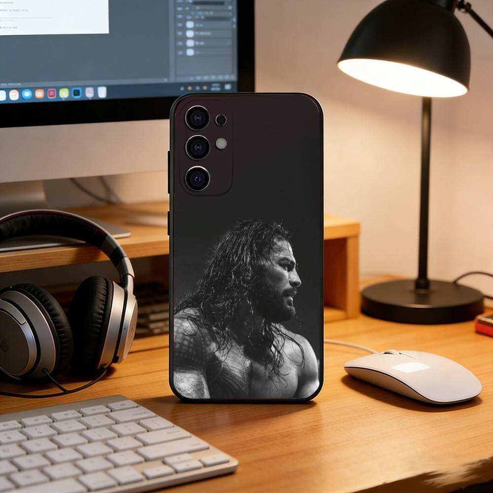 R-Roman R-Reigns Telefoonhoesje Voor Samsung S25,S24,S21,S22,S23,S30,Ultra,S20,Plus,Fe,Zwarte Zachte Siliconen Cover