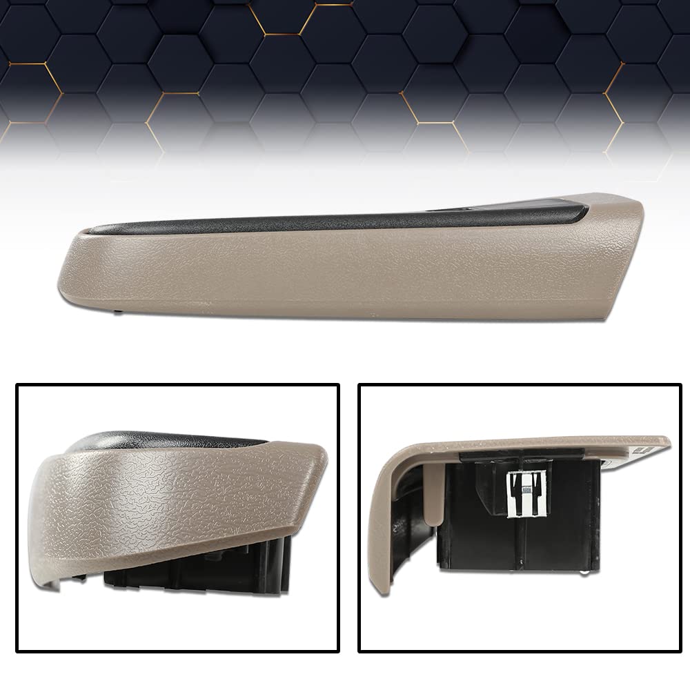 PIT66 Front Window Switch Trim Bezel Set Compatible with 2003-2007 Chevy Silverado/GMC Sierra 1500 2500 3500 (4 Door Models) Tan