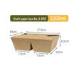 Disposable Kraft Paper Divided Food Containers