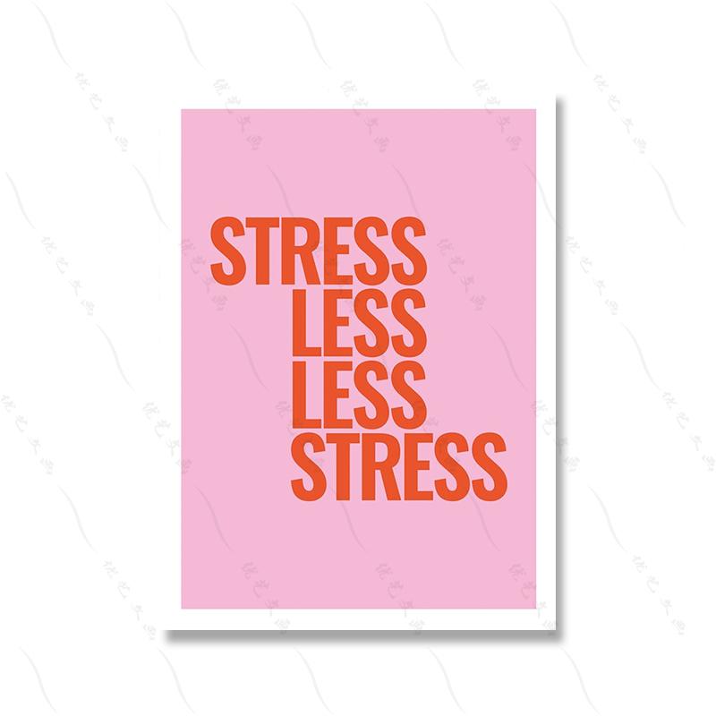 Simplicity Colorful Pink White And Orange Do Shit You Love Typographic Quote Canvas Painting Girl Room Home Poster Decor Fashion