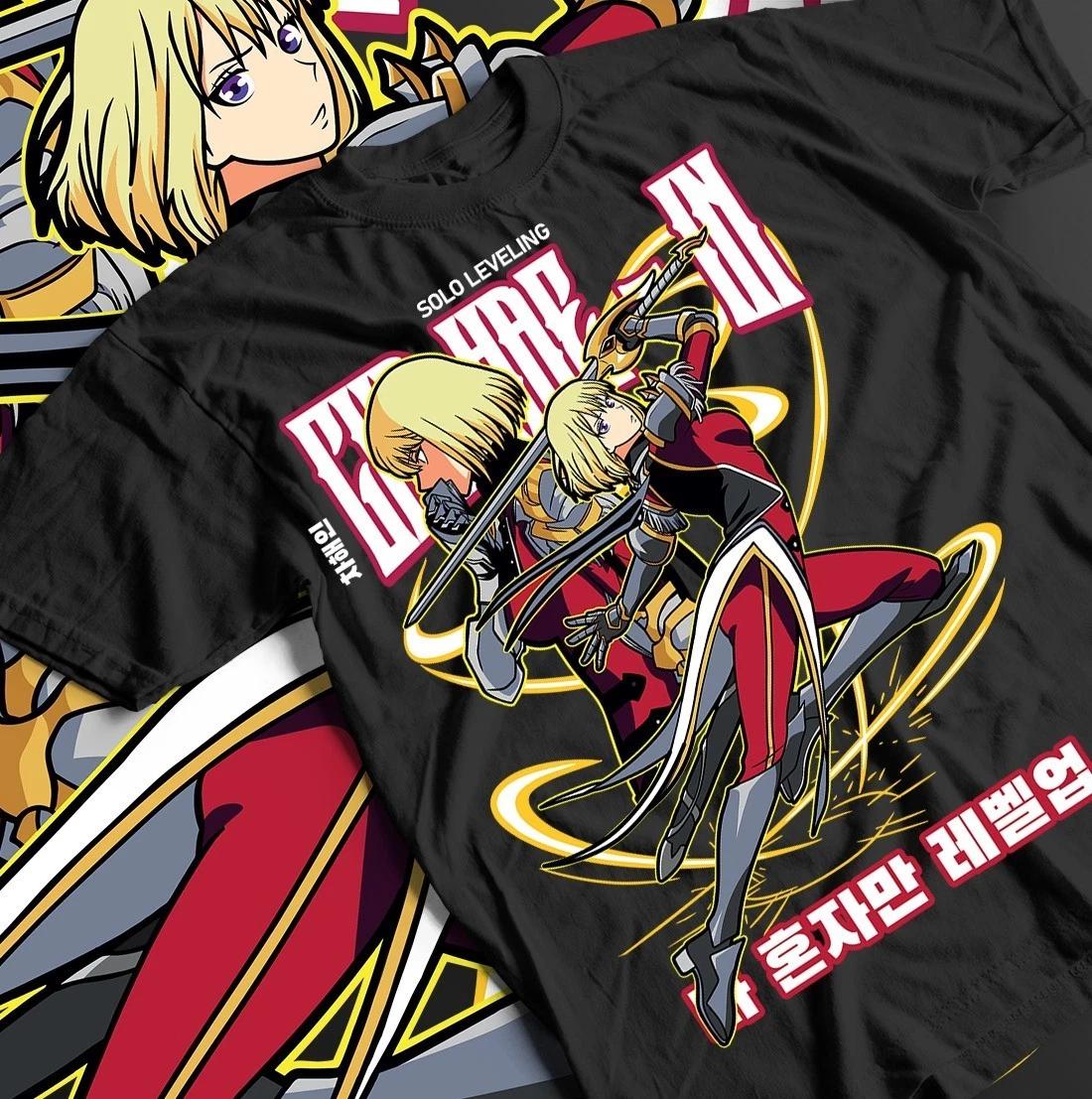Аниме футболка Solo Leveling, футболка Сон Джин-у, футболка Ча Хэ-ин M
