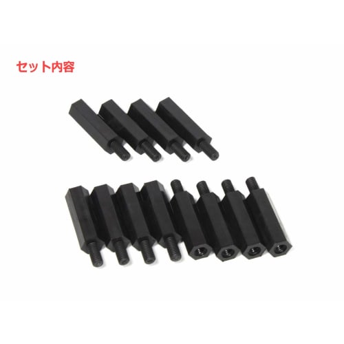 18mm Resin Hex Spacers (12-Piece Set) for FX-AUDIO- Petit Susie/Petit Tank 4-Stage Stack Kit