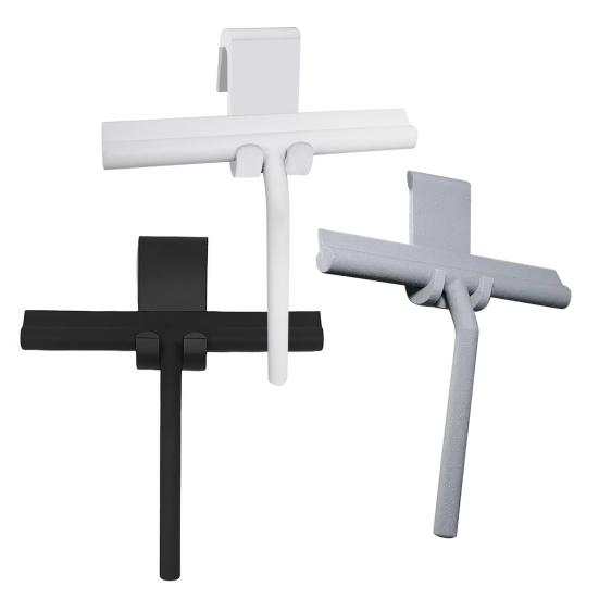 Single-sided Wiper Ergonomic Design No Installation Glass Shower Squeegee Scratch-Resistant Silicone Bathroom Mirror Wiper