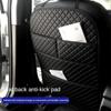 Car Anti Kicks Pad With Organizer Pocket Leather Universal Seat Back Leather Protector Cover Waterproof Backseat Child Kick Mats