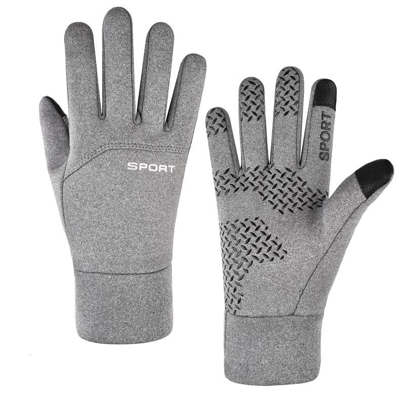 

Winter Bicycle Gloves Windproof Warm Plush High Quality Outdoor Sport Ski Gloves Men Women Coldproof Waterproof Thermal Gloves M