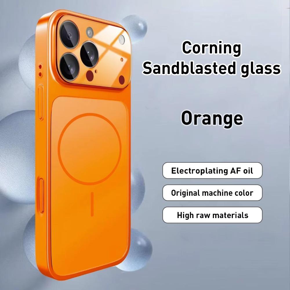 Original Nano AG Tempered Glass Matte Magnetic Case For iPhone 17 Pro Max Air 16 Plus 15 14 13 12 11 Phone For Magsafe Cover