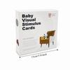 Montessori Baby Visual Stimulation Cards Sight Games Baby Flash Cards  Visual Development