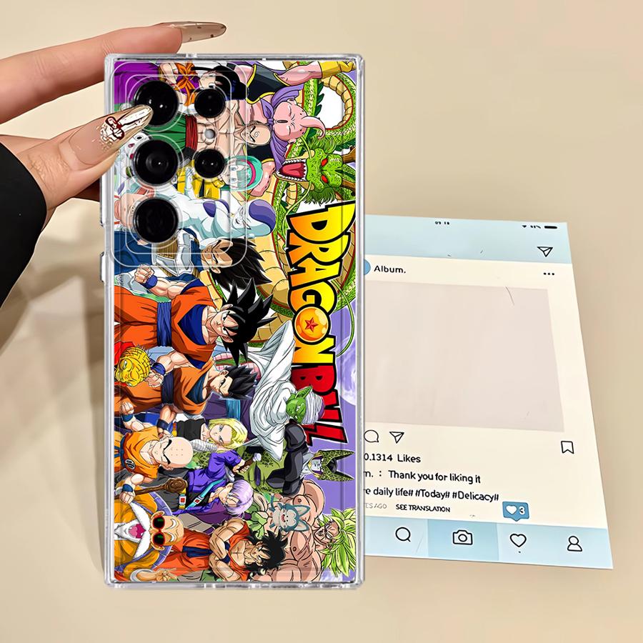 Cartoon Dragon Ball Anime Phone Cover Case for Samsung Galaxy S22 FE Note 20 Ultra 10 S21 S24 S25 Edge S20 Plus S23 Ultra S26