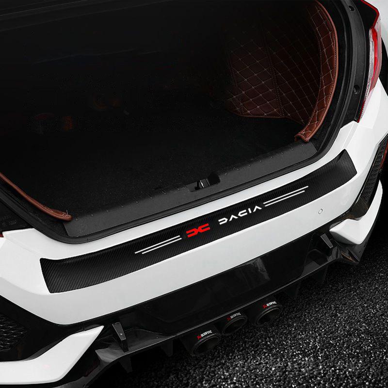 4pc Carbon fiber threshold sticker for cars Pedal protection sticker For Dacia Duster Logan MCV Sandero Stepway Dokker Lodgy Car