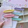 Cute Oval Hair Clips: Cream Colorful Macaron Korean Style for Spring & Summer