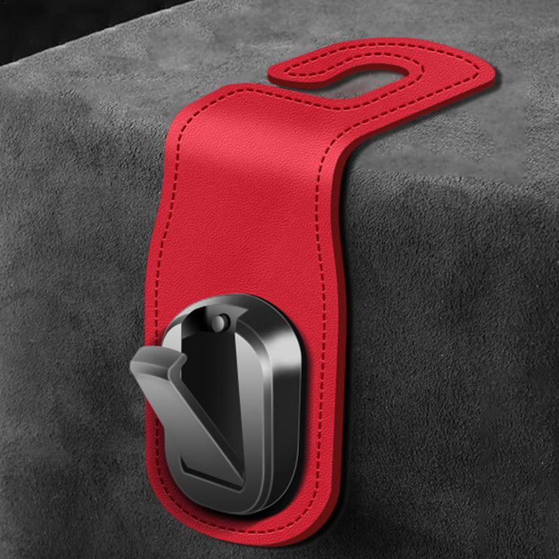 Headrest Hooks For Car PU Leather Car Seat Purse Hook Car Accessories Organizer Car Purse Holder Backseat Hanger For Purses