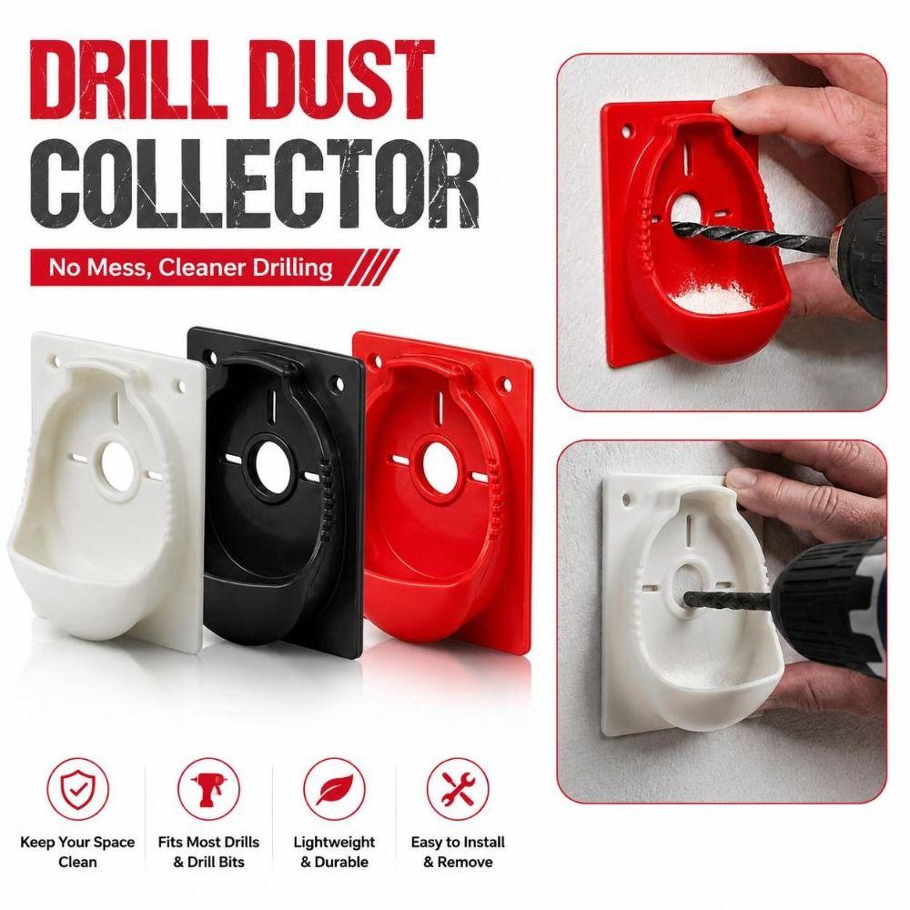 Wall Mounted Drill Dust Collector Central Drill Opening Hole Drilling Catcher Home Improvement