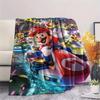 Super Mario Cartoon printing Flannel Blanket Bedroom Sofa Camping Warm blanket Gifts for family and friends-MJ014