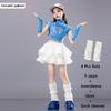 Hip Hop Mädchen Süßigkeiten Crop Top Street Dance Stufenröcke Kinder Süßes Streetwear Kind Jazz Cheerleader Kostüme Kleidung Sets