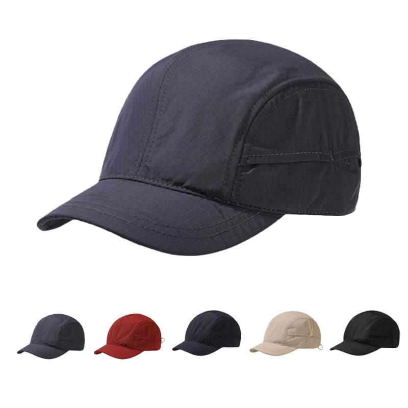 Spring Lightweight Quick-Drying Baseball Cap Unisex Solid Color Outdoor Sports Breathable Sunscreen Cap
