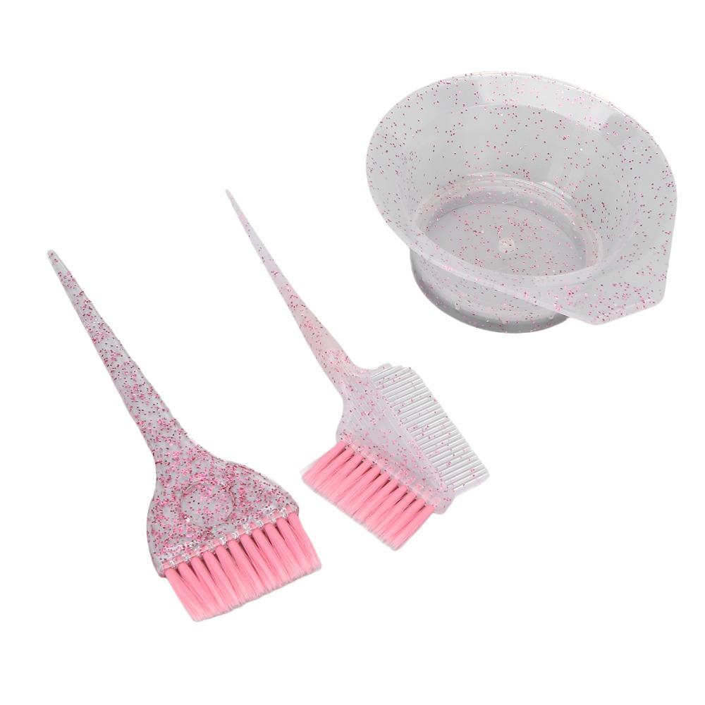 Double-sided Comb Hair Dyeing Brushes Soft Bristle Brush Pink Hair Barbers Coloring Brush Blue Professional