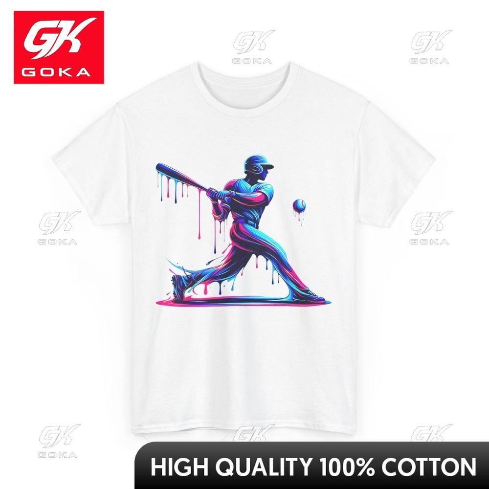 Baseball Player Tshirt Baseball Sports Lovers Supporters Graphic Comfort Fit Playful All Cotton Weekend Outfit Tee O Neck S
